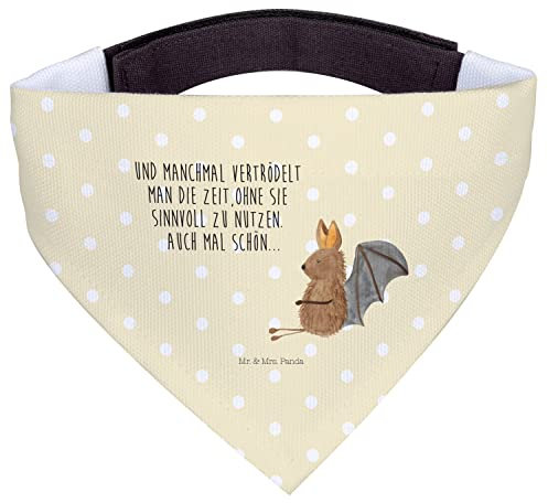Mr. & Mrs. Panda Hunde-Halstuch Fledermaus Sitzen - Geschenk, Halstuch Für Hunde, Hund, Fledermäuse, Motivation, Schal, Tuch, Entspannen, Lustige Sprüche