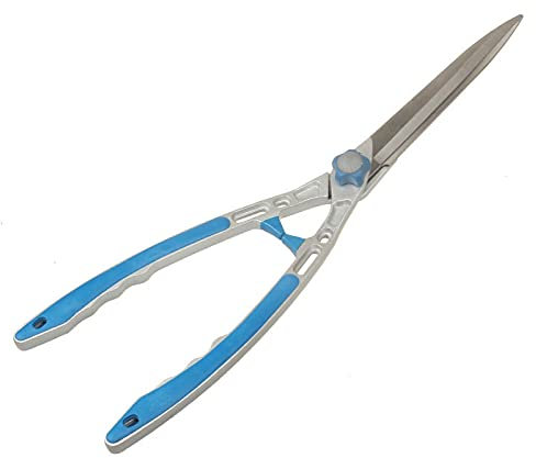 TONZN Werkzeuge Gartenheckenschere Gartenarbeit Aluminium Lichtgriff Baumschneider Astschneider zum Beschneiden von Buchsbaum (Blau)(Blau)