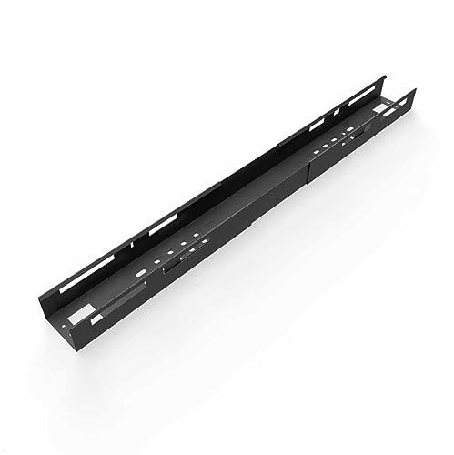 TecLines TKW006 Kabelwanne ausziehbar 1100-1700 mm (schwarz)