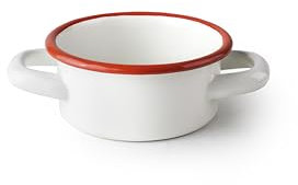 IBILI Casseruola Bordeaux 10 x 5 cm in acciaio vetrificato smaltato lavorato a mano in stile vintage