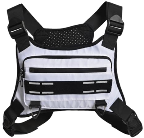Sport-Brustkorb – Trainings-Brustsack, Laufgurt-Tasche | wasserdichte Brust-Mobile-Halterungstasche, belüfteter reflektierender Westensack, Lauf-Brusttasche für Radfahren, Training, Bergsteigen