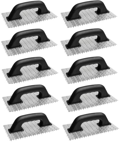 10x Edelputzkratzer 130x250 mm | Putzkratzer, Schleifbrett, Kratzbrett für Mineralputze | 10 Stück