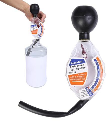 Tester Per Refrigerante Tipo | Tester Per Antigelo - Tester Per Punto Di Congelamento Ad Azione Rapida, Kit Di Prova Del Refrigerante Con Idrometro, Rifrattometro Frigorifero