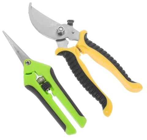 Sosoport 2stücke Gartenscheren Für Gartenarbeit Pflanzenschnitt Und Trimmen Mit Ergonomischen Rutschfesten Grifflösungen Aus Hochwertigem Für Effizientes Schneiden Und Blumenschneiden