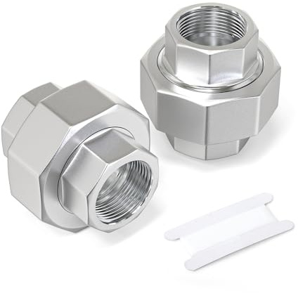 TAISHER 2 piezas 304 Unión de acero inoxidable，3/4BSP Hembra Tubería de fundición Fitting