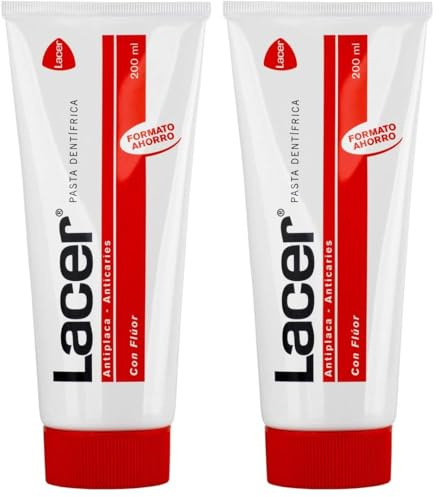 LACER PDL - Pasta de Dientes 200 ml, Previene la Caries, Mantiene la Boca Sana, Alto Contenido en Flúor, Evita la Formación de la Placa Dental, Fortalece el Esmalte, Acción Antimicrobiana