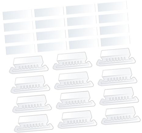 DIYEAH Register Für Hängemappen Aus Stabilem Pvc Mit Bunten Etiketten Für Kategorisierung Transparentes Design Clip-system Für Einfache Befestigung An Hängemappen Für Aktenordner Und