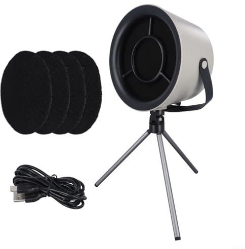 Yhenlovtt Campana extractora compacta de sobremesa, ventilación de 3 velocidades, filtros reemplazables para asar, cocinar y olla caliente, extractor de cocina portátil (#8)