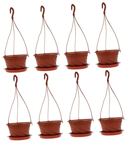 BESTonZON 8juegos Maceta De Pothos Chlorophytum Maceta Colgante para Plantas Verdes para Balcón Decoración De Decorativa Interior