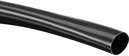 QUARKZMAN Tuyau Cache Cable 18mm ID Tube en PVC Noir pour Gainage de Câbles, Longueur de 3 Mètres