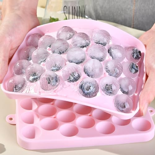 Eiswürfelform kleine runde Eiswürfel-Eisbox, runde Eiswürfelform Stern Silikon (One Size)