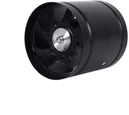 Estrattore Aria Ventilatore di scarico for condotto cilindrico da 6 pollici Ventilatore di scarico industriale Cucina Ventilatore for bagno domestico Potente ventilatore di scarico Ventola Aspirazione