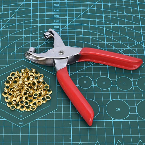 RASTKY Pinza per Punzonatura Punzonatrice per Pelle con Cromatura Ad Alta Durezza per Cintura in Cartone Abbigliamento Punzonatrice per Occhielli da 6 per Pantaloni