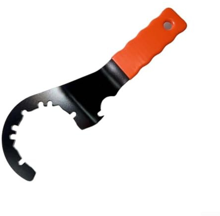 Chiave per lavello regolabile per installazione di rubinetti di scarico sottolavello, strumento idraulico in acciaio da 300 mm, manico antiscivolo rivestito in gomma, nero e rosso