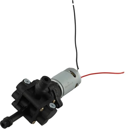 Lecreatekit Motore a stantuffo in metallo da 21 V per idropulitrice senza fili, compatto ospite di ricambio per lavaggio auto e irrigazione da giardino, argento, 37,5 mm