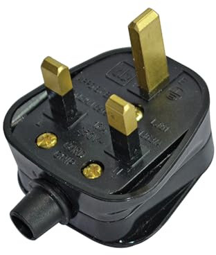 Faithfull FPPPLUG13R Black Plastic Plug 230V 13A
