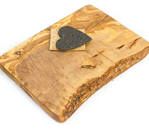 Small Olive Wood Chopping, Cheese, Cutting Board - 20cm x 15cm x 1.75cm (CPNB21)
