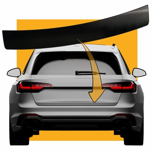 LACKSCHUTZSHOP Passend für Opel Vectra C Limousine (Typ C, ab BJ 2003) - Carbon SCHWARZ 140µm - Passform Lackschutzfolie Ladekantenschutz für Ladekante in Fieberglas / 3D Carbon Optik schwarz 140µm
