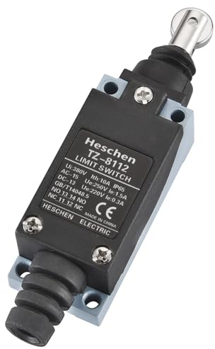 Heschen Gränsbrytare TZ-8112 parallell rullkolv innesluten NO + NC Momentary 380 VAC 10A