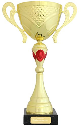 Wanderpokal Laval mit Gravur Pokal Trophäe Gold 37 cm hoch jetzt selbst gestalten