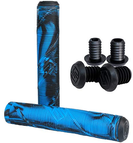 Striker Stunt-Scooter/BMX Hand Griffe Soft lang + 2 x 2 Barends