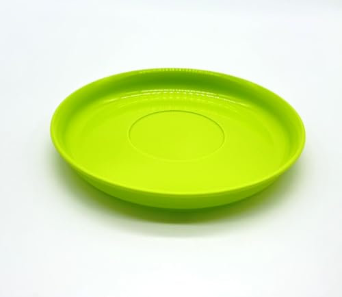 Kimmel 21-000-2107-1 Piattino per Bambini, infrangibile, impilabile, Riutilizzabile, Plastica, Limone