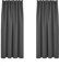 Deconovo Blackout Curtains for Living Room 52 x 63 Inch Thermal Insulated Pencil Pleat Curtains Energy Saving Room Darkening Rod Pocket Curtains Light Grey Set of 2