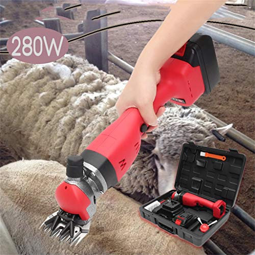 ZZQ-Le rasage Électrique Machine Cheveux De Électrique Professionnelle Cisaillement Animal Tondeuse Cisaille À Mouton Cheveux Tondeuse Mouton Chèvre Capacité De La Batterie 4000mAh 280W