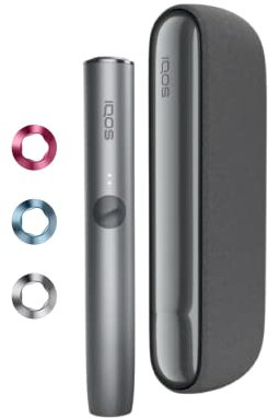 IQOS ILUMA Pebble Grey con Ring Set Grounded - IQOS ILUMA, il riscaldatore di tabacco con innovativa tecnologia a induzione con accessorio originale