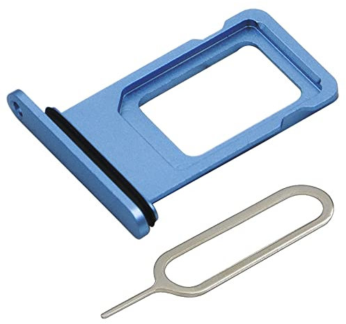 MMOBIEL SIM Card Tray Compatible with iPhone 13 – SIM Slot Tray Holder – SIM Holder Replacement – Incl. SIM Card Removal Tool And Waterproof Rubber Seal Ring - Blue