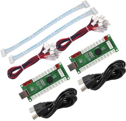 SJ@JX Arcade Game Controller USB Encoder Zero Delay 2 Player to Joystick Button for PC MAME Raspberry Pi Retro