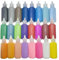 Yayatty 24 Bouteille de Sable Art, 24 Kit D'art de Peinture Sur Sable Coloré pour Enfants pour La Peinture et L'artisanat, La Peinture DIY (Couleur 24-A)
