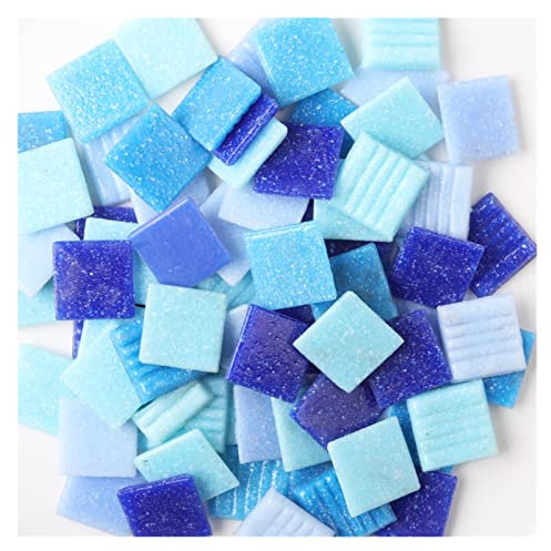KIHENE Azulejos de Mosaico Cuadrados de 100g y 2cm, Piezas de Mosaico Multicolor, Piedras for Hacer mosaicos DIY, artesanía, Hobby Arts, decoración de Pared del hogar (Color : 2, Size : 2x2cm)