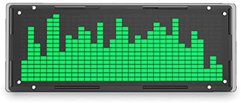 SPORTARC LED Clock Spectrum Light Pectrum Analyser 32 Bit Stereo VU Meter Indicator Music Spectrum Analyzer LED, GREEN