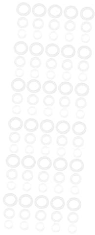 180 Stk dichtungsringe Silikondichtung weiße O-Ringe Dichtungen Silikon-O-Ringe o Ringe Bausätze Schlauch Unterlegscheiben Siegelring Balg Waschmaschine Suite Düse