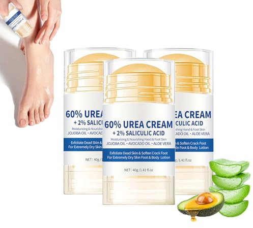 Hydrating and Anti-Cracking Foot Cream, Urea-Creme für Füße, Feuchtigkeitsspendende Anti-Riss-Fußcreme, Fußpflege Fschrundensalbe Füße für Trockenheit und Rissbildung (3)