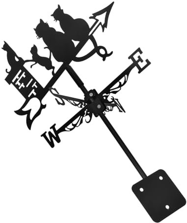 Milisten Veleta de Metal para Exteriores para Tejados Veletas para Decoración de Patios Veletas para Jardín