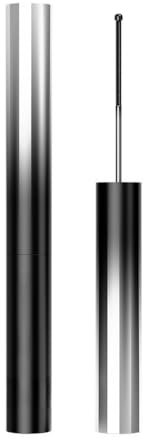 Waterproof Iron Wand Mascara for Fine Short Eyelashes, Black, Metal Wand, Smudge-Proof, Curling and Long Lasting, No Flaking, No Clumping, All-Day Wear