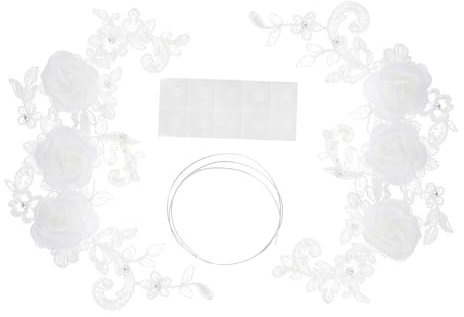 NUOBESTY Adorno Floral De Encaje Para Tarta De 1 Pieza Decoración Multicolor Para Fiestas y Celebraciones