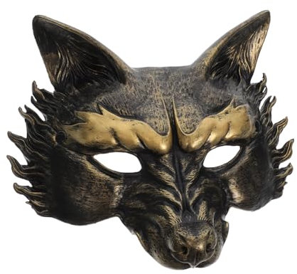 EXQUIMEUBLE De Loup Réaliste Pour Halloween Et Cosplay Accessoire Animalier Pour Soirées à Thème Fait Main Avec Finition Soignée Et Design