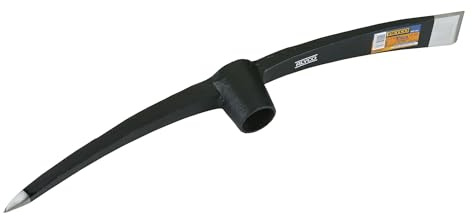 Pico de 2,5 kg con cabeza resistente, ideal para trabajos de jardinería y construcción, útil para cavar y romper terreno duro.