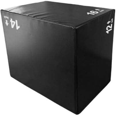 predolo Attrezzo per Esercizi di Salto con Box pliometrico 3 in 1, 30x35x40 cm, Resistente, per Allenamento di, per Palestra, Style a
