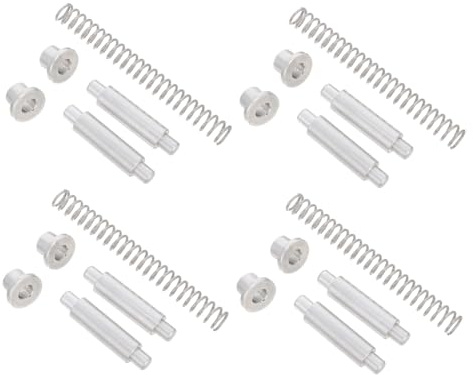 SHINEOFI 4 Pezzi Perno di Ricambio per Cerniera Porta in Alluminio Resistente per Porte Esterne con Alta Durata e Facile Installazione
