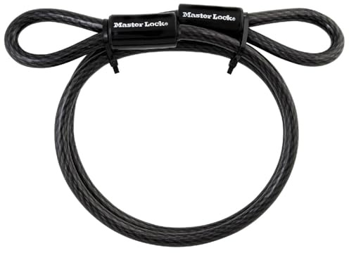 Master Lock Cable, Steel Cable with Looped Ends, 4 ft. Long, 85DPF