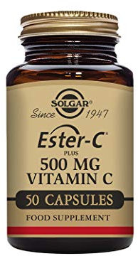 Solgar Vitamina C Ester-c Plus 500 Mg - 50 Cápsulas Vegetales, Multicolor, Vanilla, 40 Gramo