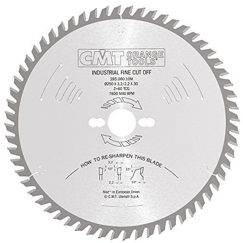 CMT ORANGE TOOLS 285.060.10M - SAEGEBLATT 250X3.2X30 Z60 15ATB