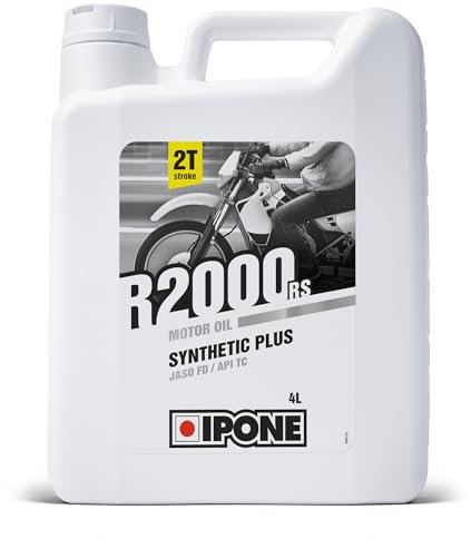 IPONE - Aceite Motor Moto 2 Tiempos R2000 RS - Semisintético con Esteres Bidón 4L