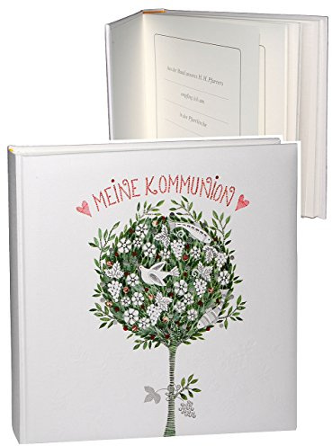 Fotoalbum/Kommunionsalbum - Meine Kommunion - Gebunden zum Einkleben - blanko - für bis zu 180 Bilder - Fotobuch/Photoalbum/Album - für Mädchen & Ju..
