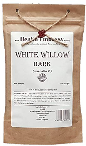 Health Embassy White Willow Bark | Salix Alba L | Herbal Tea (100g)