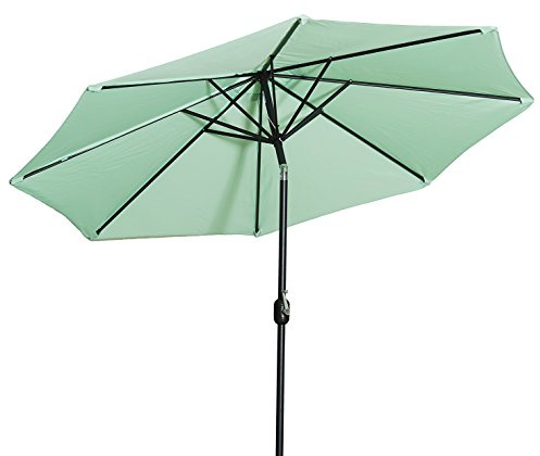 Gartenfreude Sonnenschirm, Durchmesser 270 cm, UV 50+, 270 x 270 x 245 cm, grün, 4900-1000-113